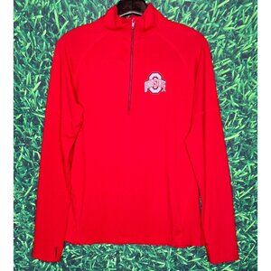 Ohio State Women's Red Quarter-Zip Top